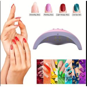 sun 54W UV/LED Nail Lamp Manicure Kit – Portable Gel Nail Dryer with Digital Timer Display