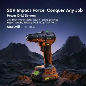 Oraimo MaxDrill 20V Cordless Versatile Power Drill Driver