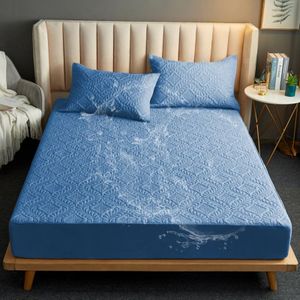 Thickened Waterproof Fitted Sheet For Infants And Toddlers, Size: 153x203cm