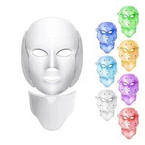 LED Light Therapy Face & Neck Mask - Anti-Aging Face Mask for Wrinkle Reduction (1pc)