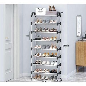 Metal Shoe Rack - Sliver