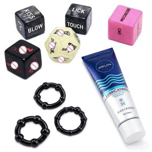 Genetic Sex Dice+Cock Ring+lube Set/Bundle