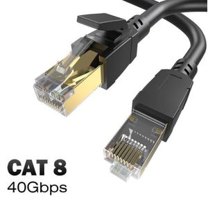 General  1m- 10mCat8 Ethernet Cable 2000Mhz CAT 8 40Gbps Network Patch Cable SFTP RJ45 Internet Lan Cord For Modem Switch Router PS5 PS4 
