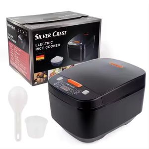 SILVER CREST Automatic Digital Rice Cooker With Non-Stick Pan - 5L - 900W - Black
