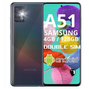 LICUE SAMSUNG Galaxy A51  128GB HDD- 4GB RAM - Prism Cube Black dual-SIM phone