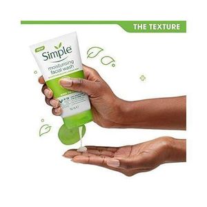 Simple Moisturising Facial Wash Kind To Skin - 150 ml- green