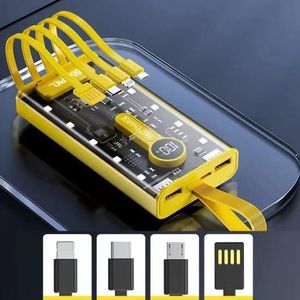 MaxVolt Transparent Power Bank – 20000mAh with Smart Charging Tech