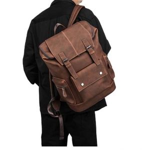 AD Nature Pro Pure Leather Traveller Backpack - Brown