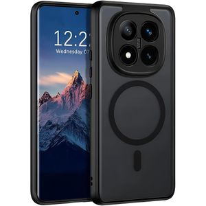 Redmi Note 14 Pro (+) Plus 5G Shockproof Case With MagSafe Wireless Charging Support- Translucent Black 