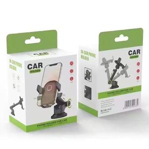 Innovation New Model Universal Adjustable Car Phone Holder - 360° Rotatable Suction Mount for Dashboard & Windshield - Secure Grip for All Smartphones - Black