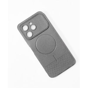 TECNO SPARK 40 PRO leather Back Cover Case - Color Grey 
