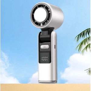 AD  Classic Handheld USB Rechargeable Air Condition Fan - Multicolour 