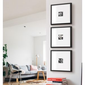 Other 3 set (38.1cm x 38.1cm) wooden matted black frame (Matted 30.48cm x 30.48cm) 