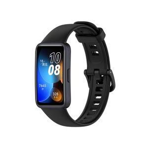 For Huawei Band 10 / 9 / 8 Solid Color Colorful Buckle Silicone Watch Band