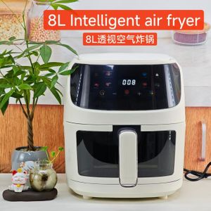Mirror Air Fryer - 8L - White/Black