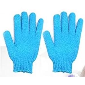Exfoliating Bathing Gloves 1 Pair - Blue