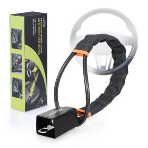 Universal Steering Wheel Lock Anti-Theft Device - Black