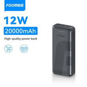 FOOMEE 20000mAh 12W Fast Charging Portable Power Bank with 3 Output