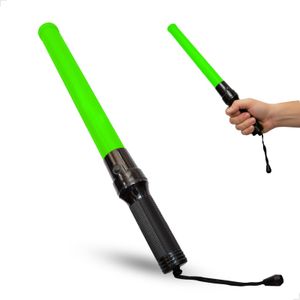 LED Traffic Control Baton Safety Wand -Black/Green