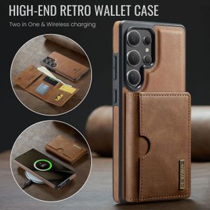 DG Ming Phone Case, Compatible With Galaxy S26 Ultra Phone, High Quality Leather Case, Magsafe Wireless Charging Support With Magnetic Wallet - Brown
