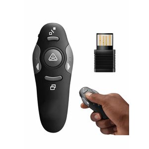 2.4GHz Wireless Presenter Laser Pointer With USB Receiver For PowerPoint Control - Black