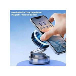 Retractable Car Mount - Ultra-Strong N52 Magnets & Full Rotation - Works for All iPhones & Androids