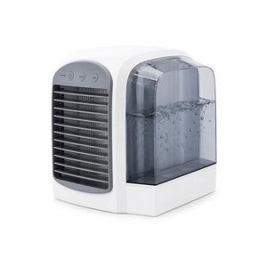 380ml Detachable Water Tank, Portable Mini Air Cooler - USB Evaporative Personal Cooling Fan, 3 Speed Desktop Air Conditioner, Washable Filter, Humidifier, Night Light, Low Noise Cooler - (W15.2 x D15.7 x H17)cm / (W6 x D6.2 x H6.7)inch