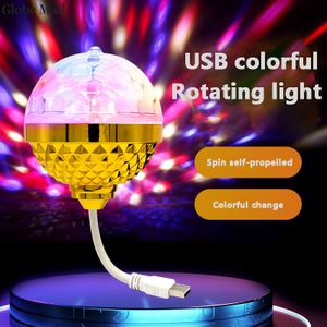 USB 360° rotating stage atmosphere decorative lights disco