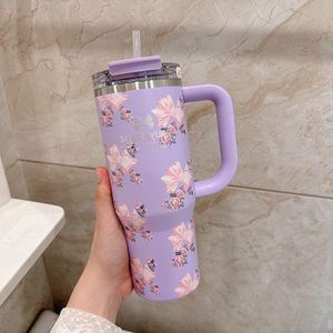 Stanley Quencher H2.0 Tumbler with Handle and Straw 900ML - Light Purple