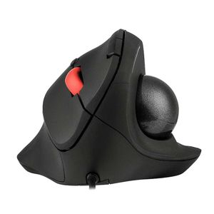 JOMAA Wired Ergonomic Trackball Mouse Vertical Gaming Mice for Computer PC iPad Easy Thumb Control Mouse