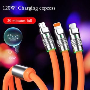 General 3 In 1 6A(120W Max) Super Fast USB Charging Data Cable
