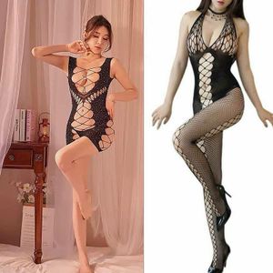 2 Pcs Sexy Lingerie for Women Naughty Fishnet Bodysuit Lingerie Set Outfits Erotic Mesh Sheer Teddy
