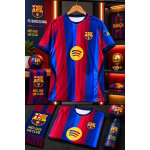Barca Fan Jersey – 26/27 Classic Short Sleeve Soccer Shirt – Red & Blue