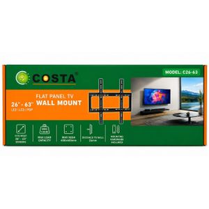 Costa Flat Panel TV/LED/LCD/PDP Wall Mount(26-63") - Black