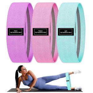 WEJESS 3-Pack Non-Slip Fabric Resistance Bands - Heavy Duty Exercise Loop Bands for Glutes, Legs & Hip Workout - Premium Elastic Booty Bands for Women & Men(Blue,Pink,Purple)