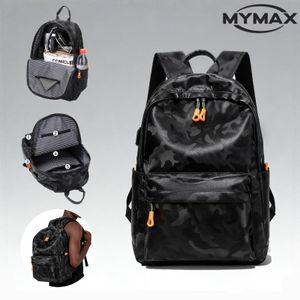 Men's PU Backpack-Black
