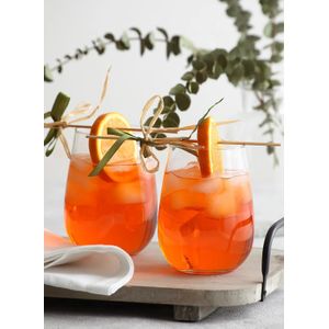 Lav Stemless Wine Glasses Set-16.25 oz