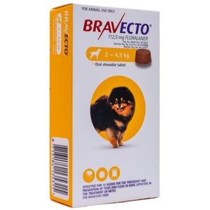 Bravecto Chew For Dogs  2-4.5 kg