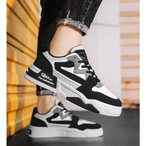BLWOENS Men's Sneakers Casual Shoes Comfortable Sneakers Classic Lace-up Shoes- Black