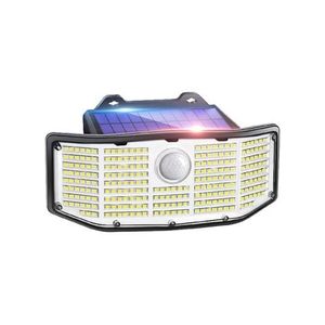1200mAh Solar Wall Lamp - 252 LED Waterproof Motion Sensor Light for Garden, Fence, Patio & Garage