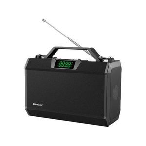 BoomBest Portable Wireless Bluetooth Speaker with FM Radio & Antenna - Black/Green