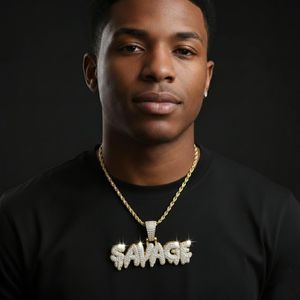 Bling Iced-Out SAVAGE Letter Pendant Necklace – Hip Hop Jewelry