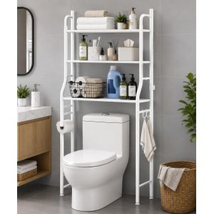 3-Tier Over-the-Toilet Bathroom Storage Rack