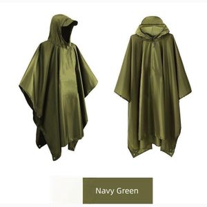 Genetic Multifunctional Waterproof Raincoat With Hood - Green