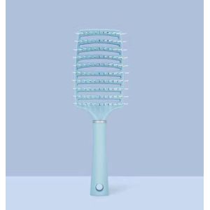 Wide Curved Detangling Hair Brush – Wet & Dry Detangler for Curly, Straight, Wet & Dry Hair (Unisex) - Blue
