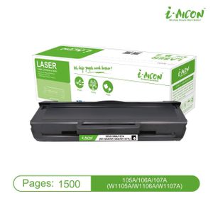 i-AICON Compatible Laser Toner Cartridge – 1,500 Pages - (W1105A/W1106A/W1107A) 