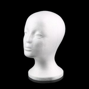 25cm Foam Mannequin Head For Wig And Hat Making
