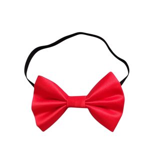 ABO Men's elastic bow tie - Red