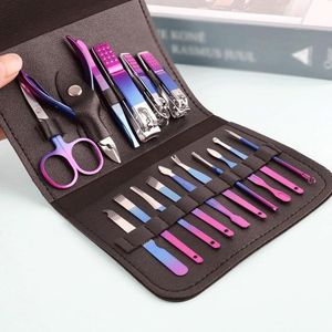 WEJESS Two-Tone Nail Clipper Set 16-Piece Beauty Nail Tool Set Nail Clippers Nail Clipper Set