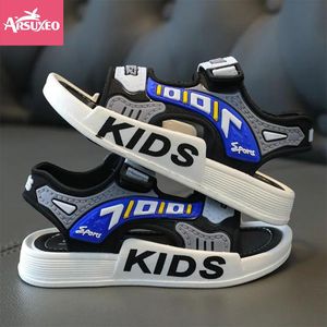 Arsuxeo 6-14 Years Children Sandals Summer Kids Boys Shoes Beach Soft Sole